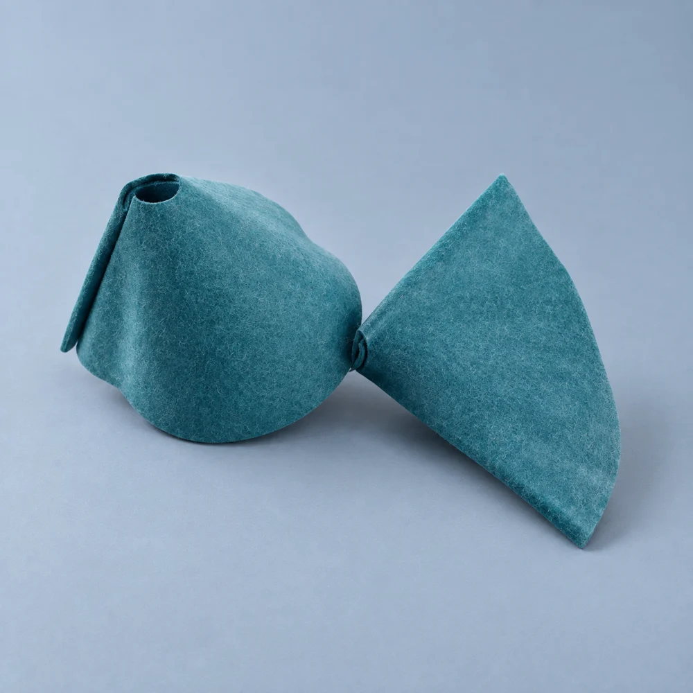 Pleated green nonwoven dental lamp shade