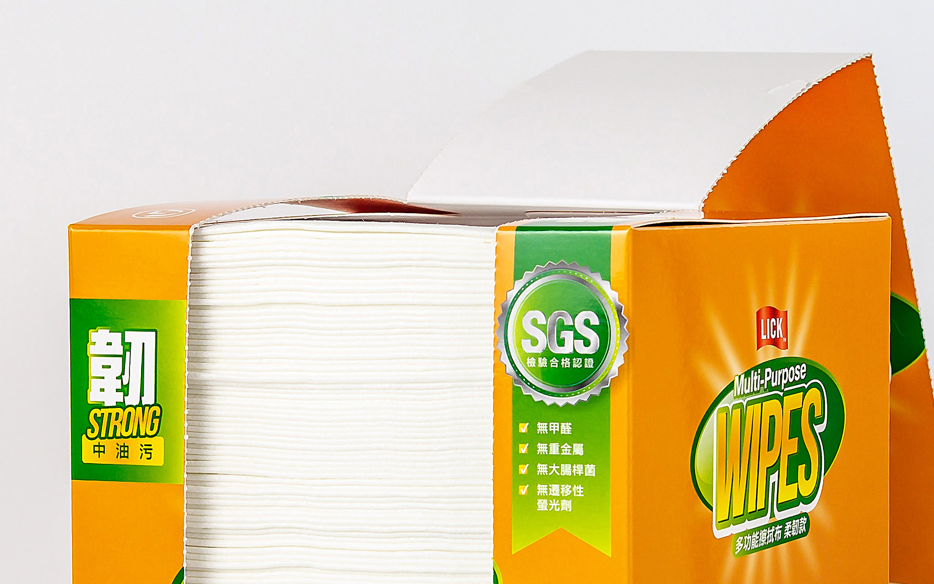 L9151 ผ้าเช็ดทำความสะอาดทั่วไปในกล่องแบบดึงขึ้นทีละแผ่น